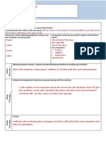 Fraction Lesson Plan