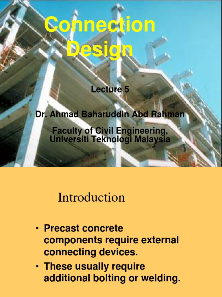 Precast Concrete Connection Design Guide | PDF | Precast Concrete ...