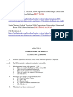 South Western Federal Taxation 2014 Corporations Partnerships Estates and Trusts 37th Edition Hoffman Test Bank