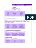 Study: Ex1 Ex2 Ex3 Ex4 Ex5 Adjectives of One Syllable