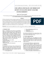 Foam Concentrates Application Rate and Their Flow Rates: An Overview On Floating Roof Tank Fire Extinguishment