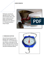 Timbangan Berbagai Jenis dan Fungsinya