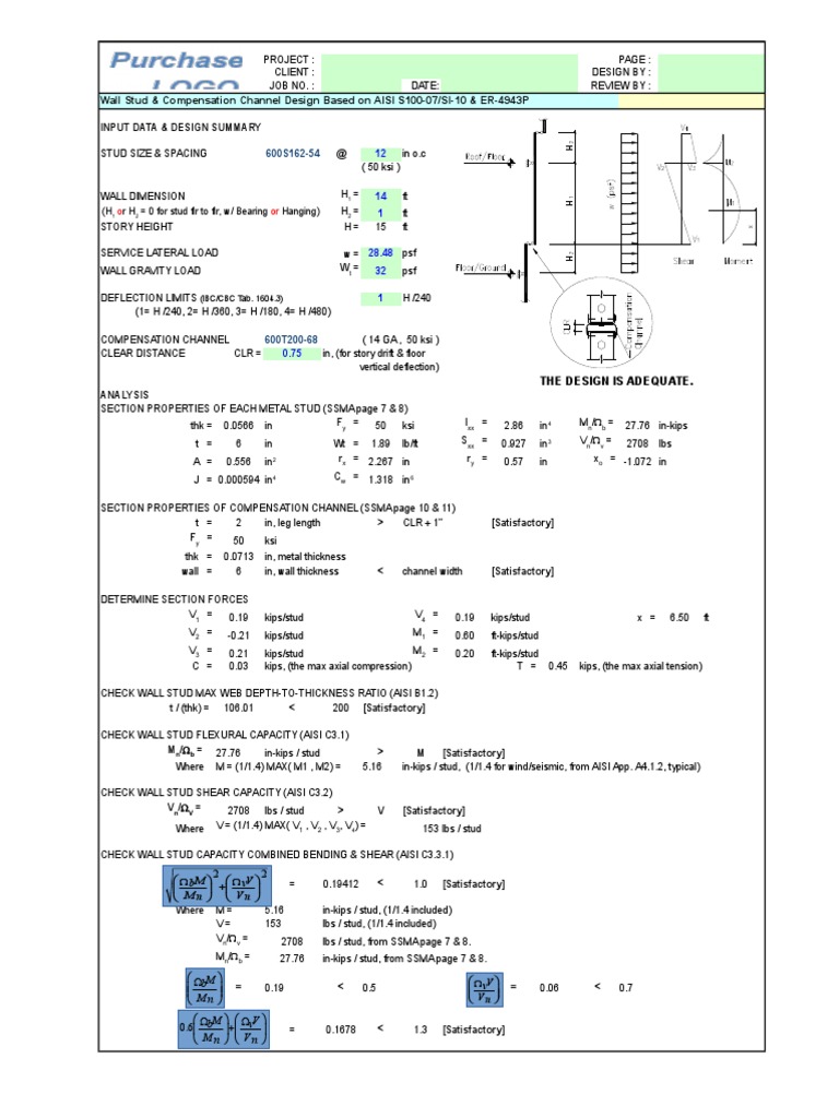 Wall and Header Design Analysis | PDF