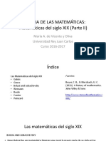 Las Matemáticas Del Siglo XIX Parte II