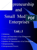 Entrepreneurship and Small Medium Enterprises