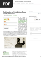 Most Important and Useful Windows Scripts Used by Professionals