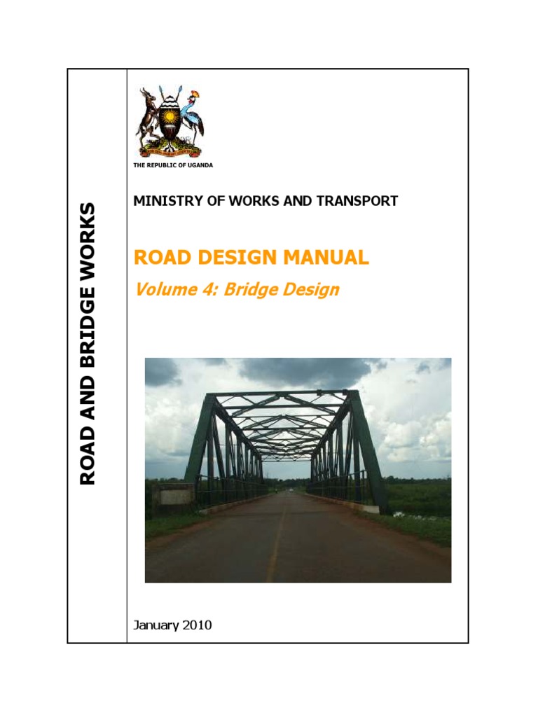 1Bridge Design Manual 2010MoWT, Uganda PDF Structural Load