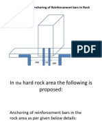 Proposed Anchoring of Reinforcement Bars in Rock Area