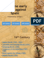 Philippine Early Revolts Against Spain