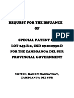 Request For The Issuance