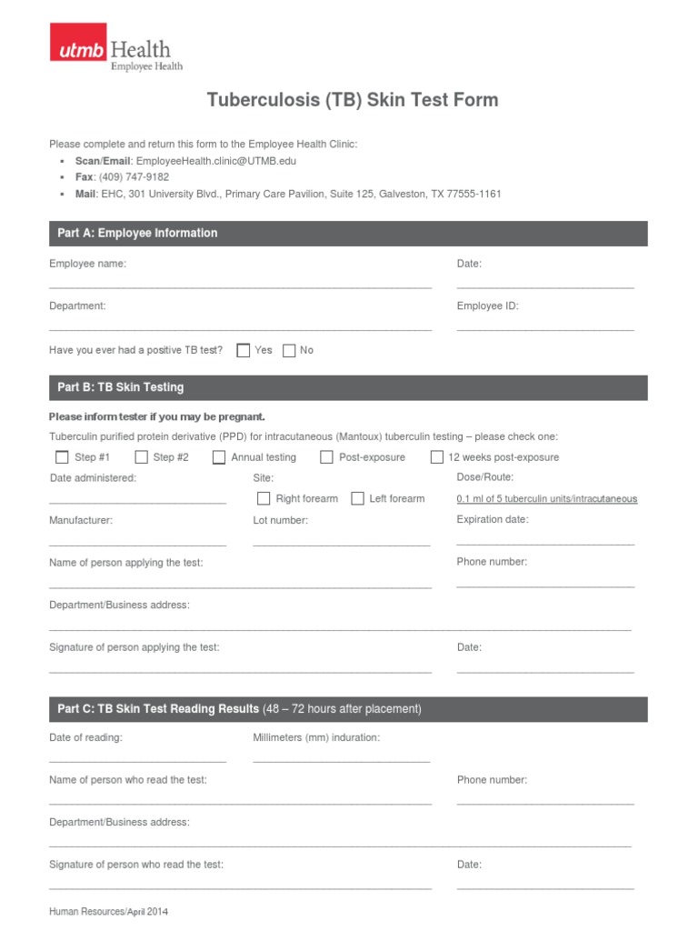 Employment Printable Tb Skin Test Form Template Check out how easy a Employment Printable Tb Skin Test Form Template Check out how easy a