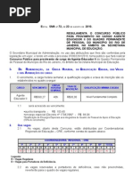 Edital Agente Educador II