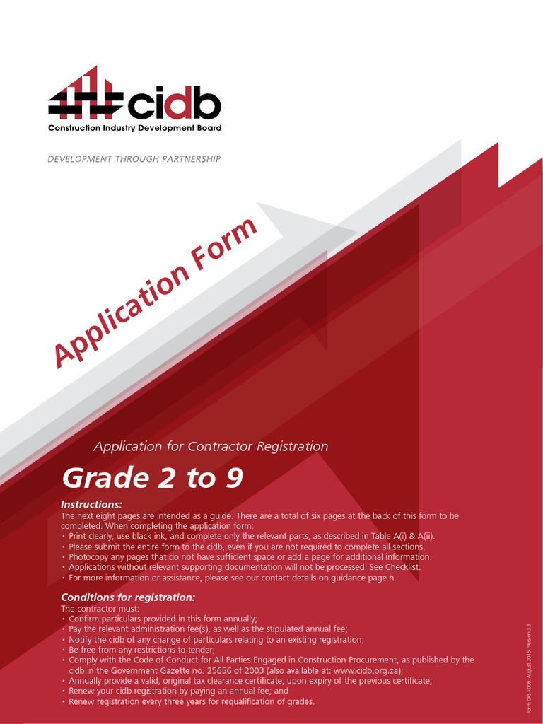 CIDB Contractor Registration Guide | PDF | Accountant | Hvac