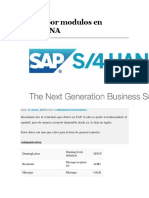 Tablas por modulos en SAP HANA