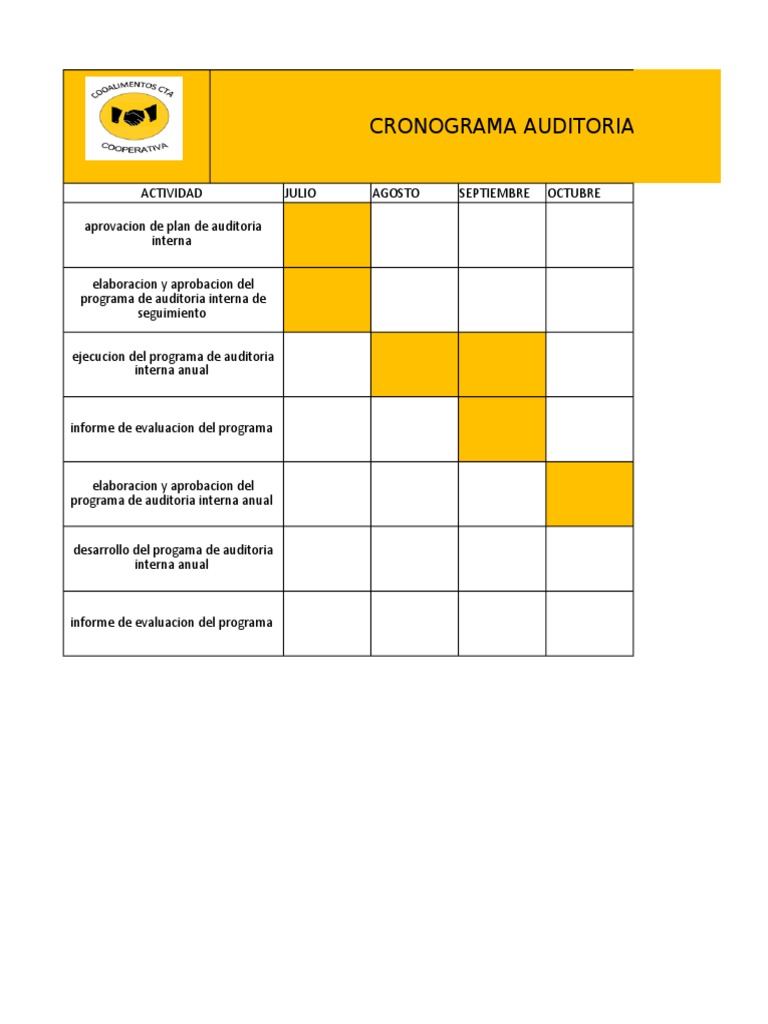 Cronograma De Auditoria Internaxlsx