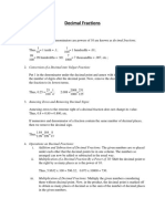 Decimal Fractions