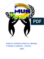 Indian International Model United Nations - Patna 2015