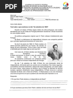 Prova de História 3 Bimestre