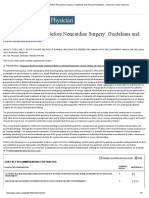 Preoperative Testing Before Noncardiac Surgery - Guidelines and Recommendations - American Family Physician