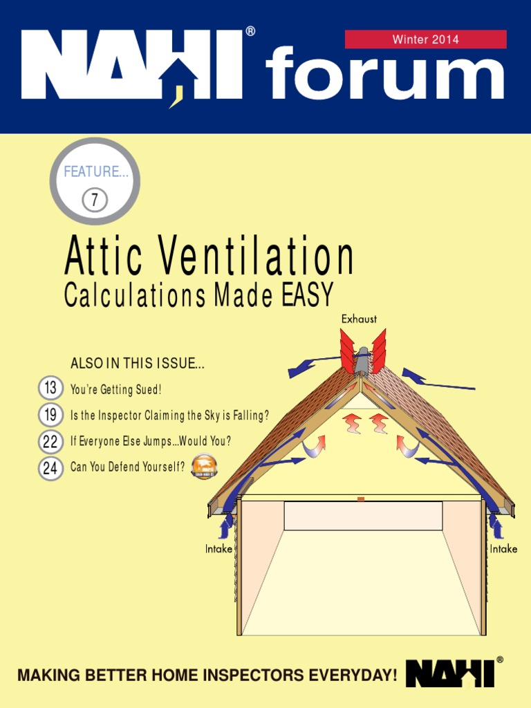 Attic Ventilation Calculations Made Easy Ventilation (Architecture) Roof