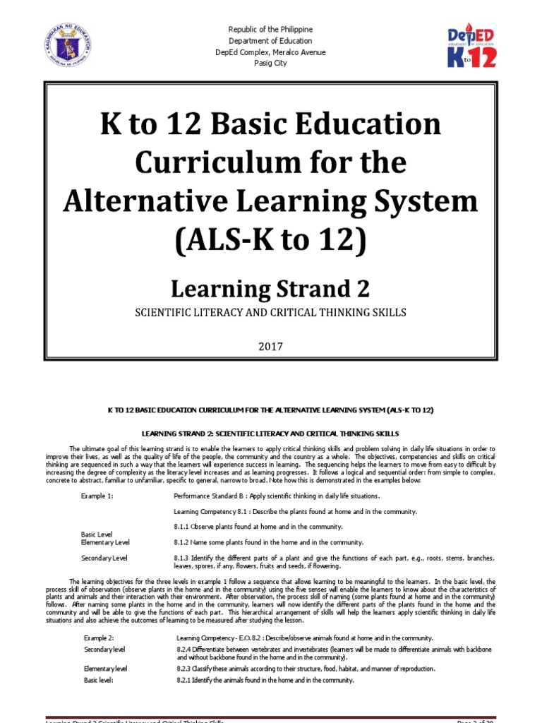 Scientific critical thinking image