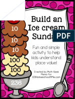 Build An Icecream Sundae Place Value Activity