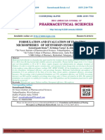 Formulation and Evaluation of Floating Microspheres of Metformin Hydrochloride
