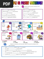 Present Simple Continuous PDF