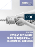 Posição Preliminar Sobre Serviço Social e Mediação de Conflitos - Nota Técnica CRESS