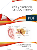 Anatomía y Fisiología de Oído Interno UAS