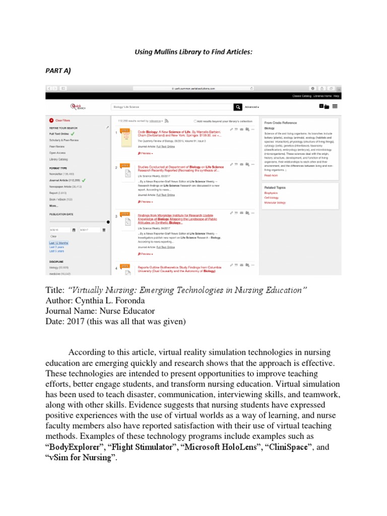 Using Mullins Library To Find Articles PDF Social Media Popular