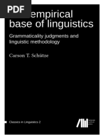 The Empirical Base of Linguistics: Carson T. Schütze