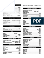 MD 11 Normal Checklist 1.1