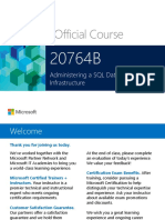 Microsoft Official Course: Administering A SQL Database Infrastructure
