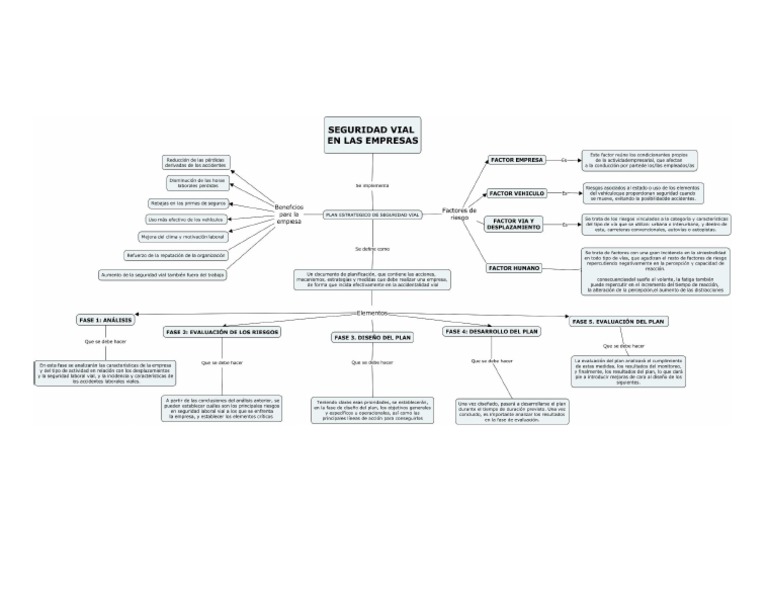 Seguridad Vial mapa conceptual