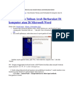 Cara Menulis Tulisan Arab Berharakat Di Komputer Atau Di Microsoft Word