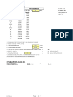 Natural Gas Sizing Low Pressure (1.5 Psig and Below) SCH 40 Black Steel Size CFH Pipe ID