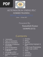 Automation Using PLC: Presented by