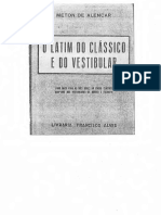 O Latim Do Classico E Do Vestibular - Text