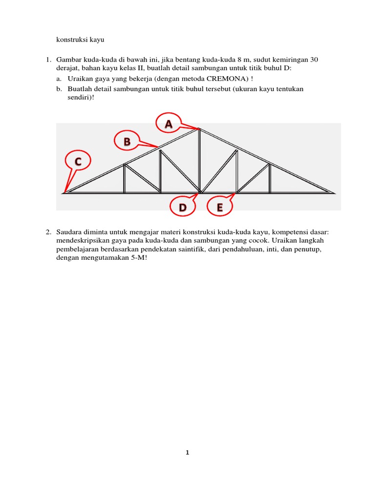 Latihan Konstruksi Kayu