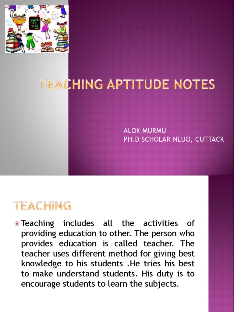 Teaching Aptitude Handwritten Notes | PDF | Classroom | Teachers