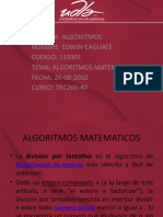 Algoritmos Matematicos