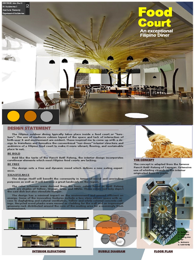 Filipino Food Court Interior Design | PDF | Nature