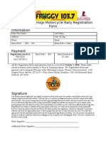 Frogs and Hogs Registration Form2010
