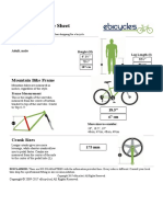 Mountain Bike Size Sheet - EBicycles