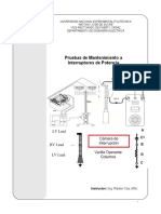 Pruebas de Mtto. A Interruptores (UNEXPO)