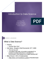 Introduction To Data Science: Bill Howe, PHD