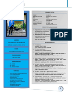 Academic Transcript Curriculum Vitae: Personal Detail