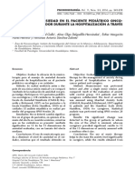 Manejo de La Ansiedad en El Paciente Pediátrico Onco-Lógico Y Su Cuidador Durante La Hospitalización A Través de Musicoterapia