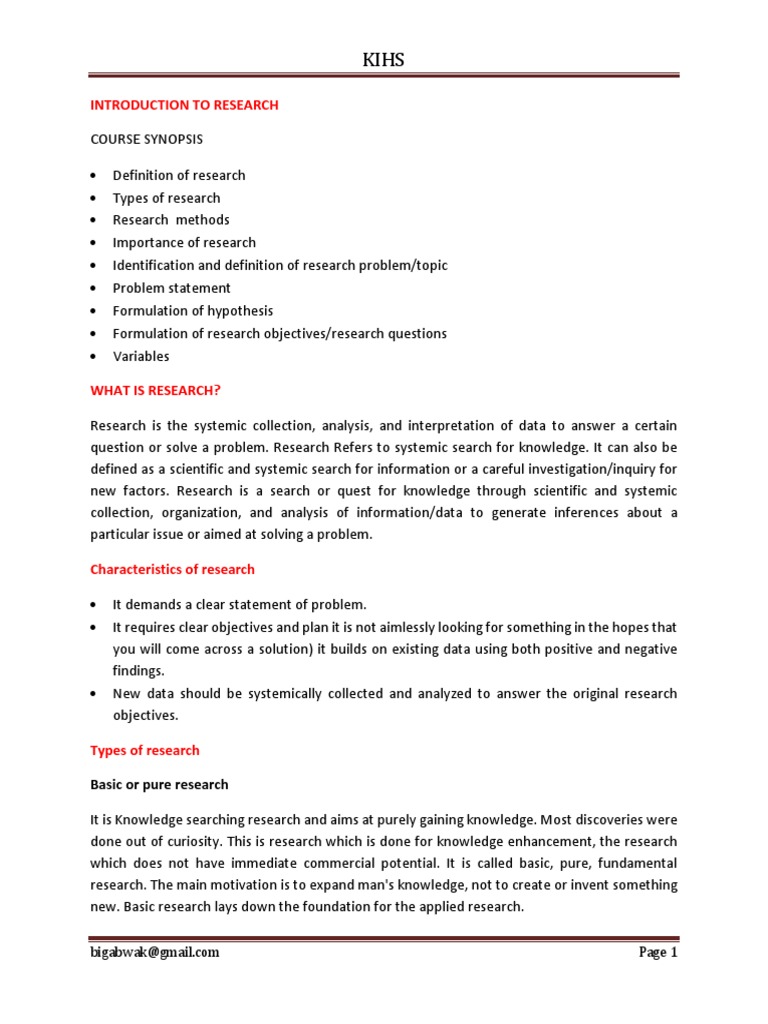 Types of pure research image